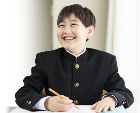 笑顔の生徒イメージ