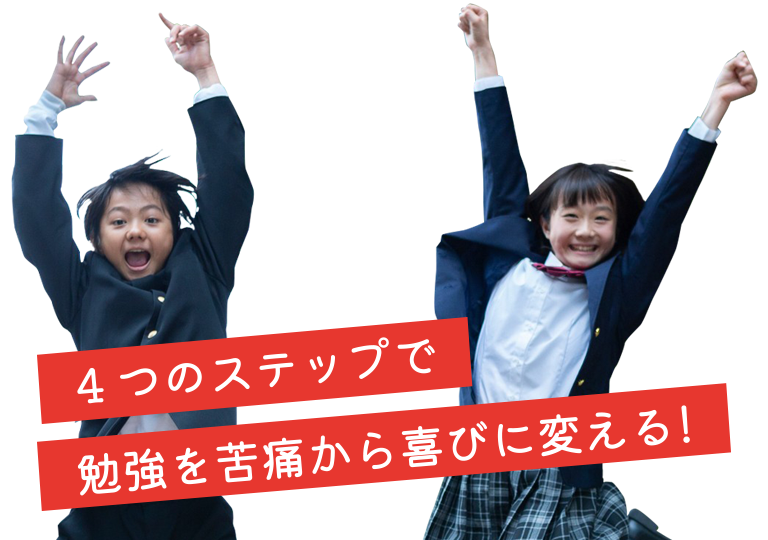 わかって喜ぶ中学生のイメージ図